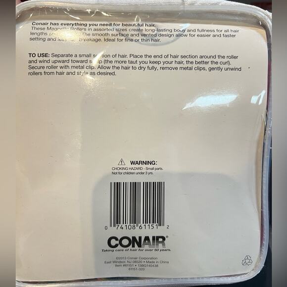 Conair Body & Long-Lasting Curls Magnetic Hair Rollers - 50 Count NWT - Picture 5 of 8